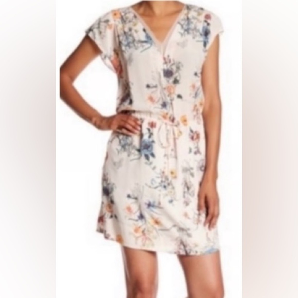 Rebecca Taylor Meadow pink silk floral dress 10